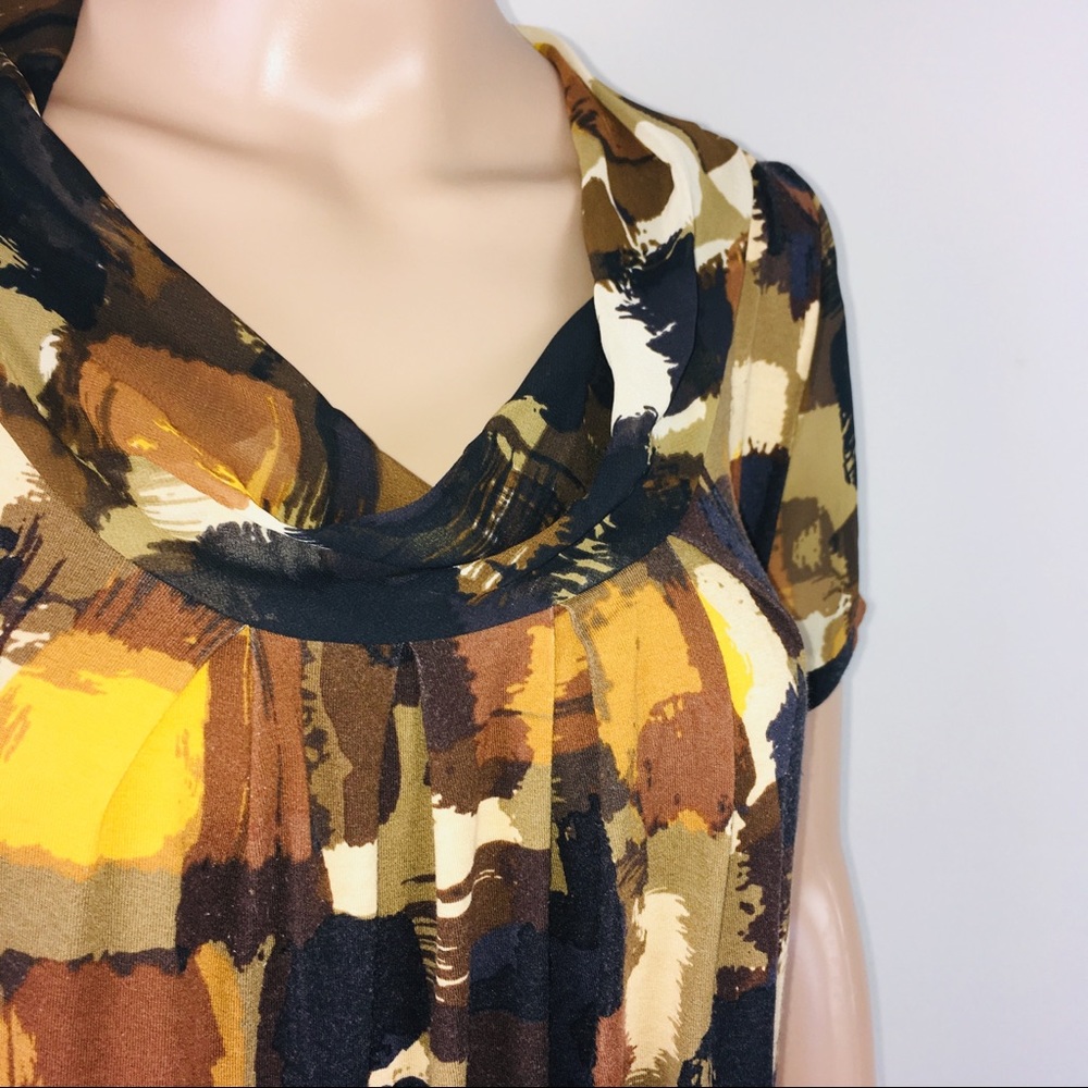 New York & Company Colorful Pattern Design Top - Picture 3 of 5